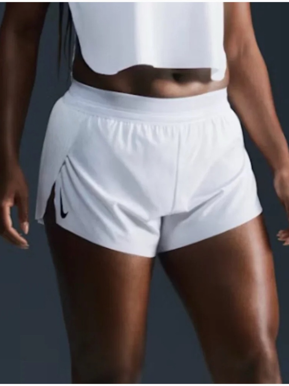 Nike Aeroswift Women's Dri-FIT ADV Mid-Rise 3" Brief-Lined Running Shorts White